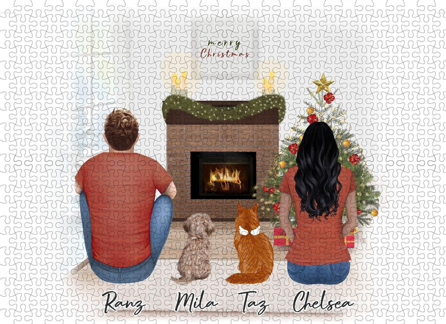 Christmas Personalized Pet & Owner Puzzle