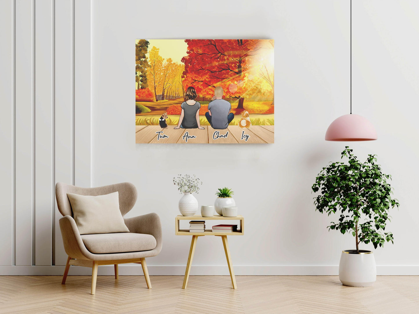 Fall Personalized Pet Wrapped Canvas