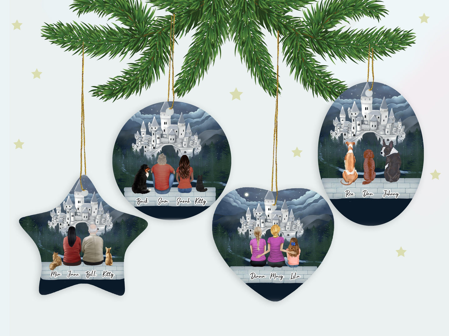 Wizard Oval Ornament - Pet & Owner Personalized