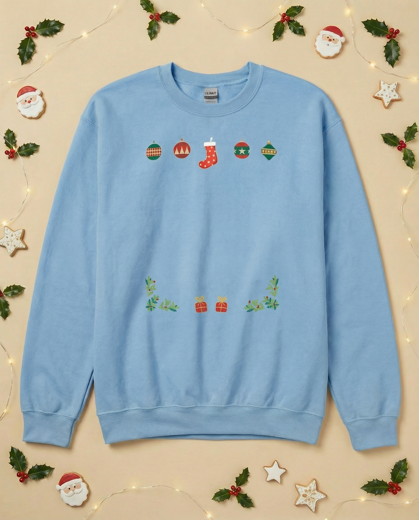 Custom Pet Holiday Sweatshirt - Stocking Gifts for Light Colored Shirts