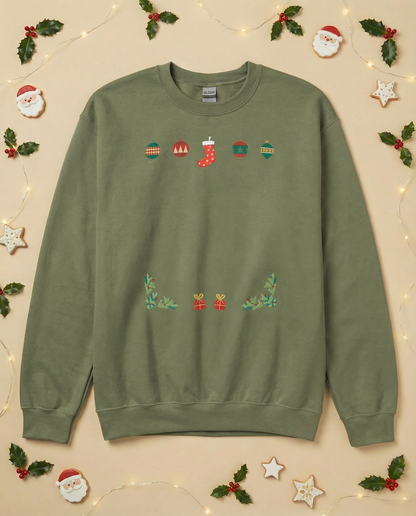 Custom Pet Holiday Sweatshirt - Stocking Gifts for Light Colored Shirts