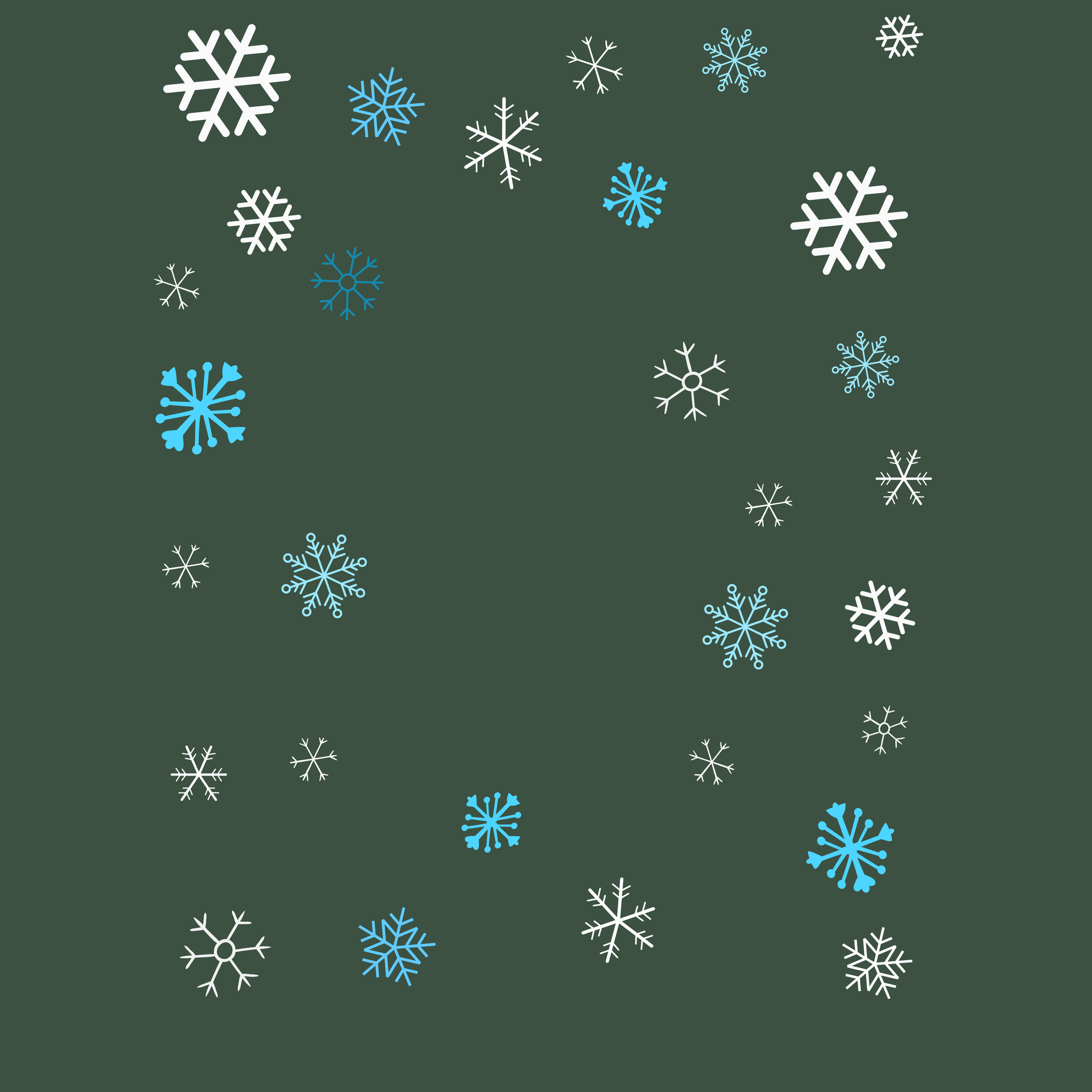 Custom Pet Holiday Sweatshirt - Snowflakes