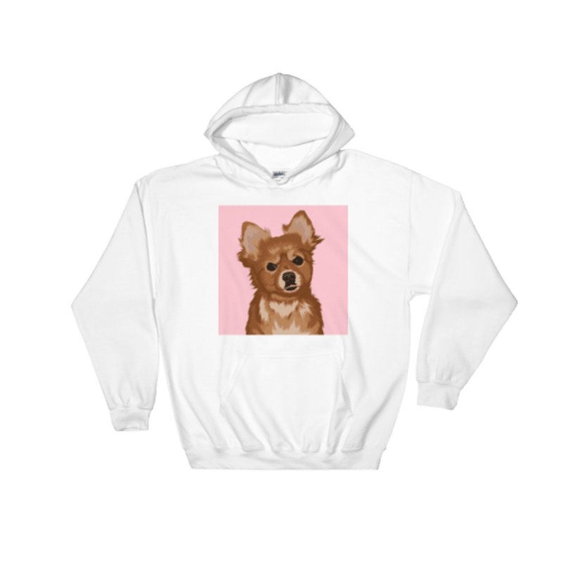Custom Pet Hoodie (White)