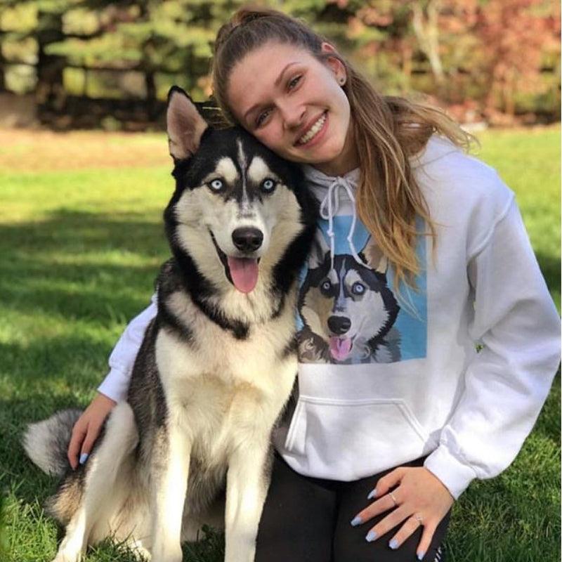 Custom Pet Hoodie (White)