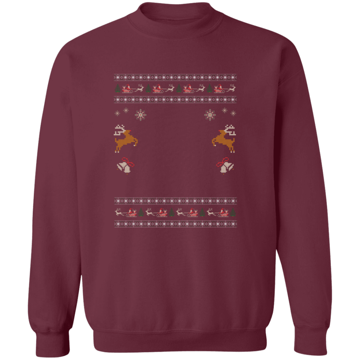 Custom Pet Holiday Sweatshirt - Reindeer Rock