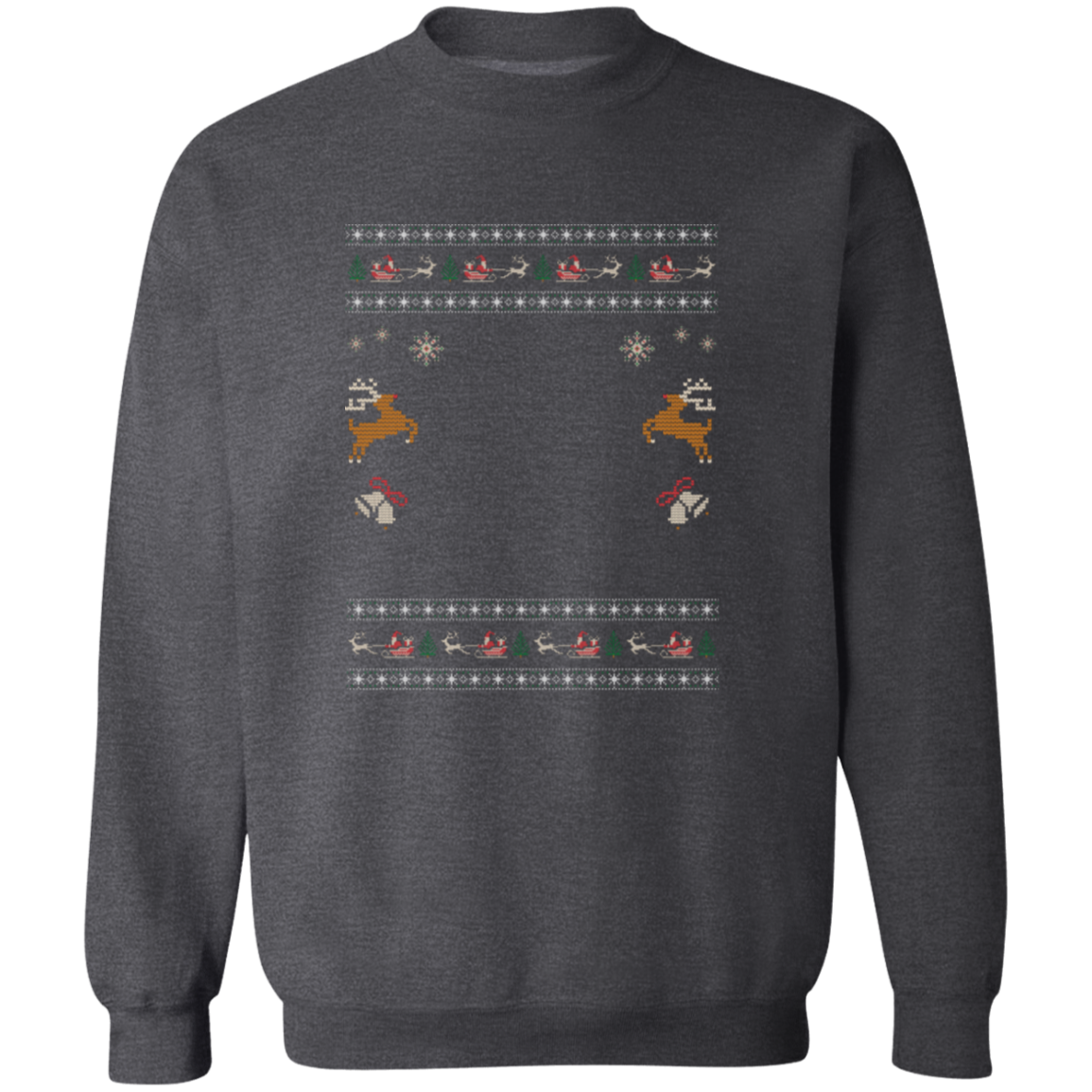 Custom Pet Holiday Sweatshirt - Reindeer Rock