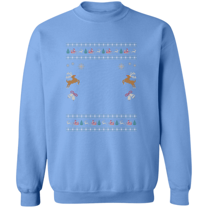 Custom Pet Holiday Sweatshirt - Reindeer Rock