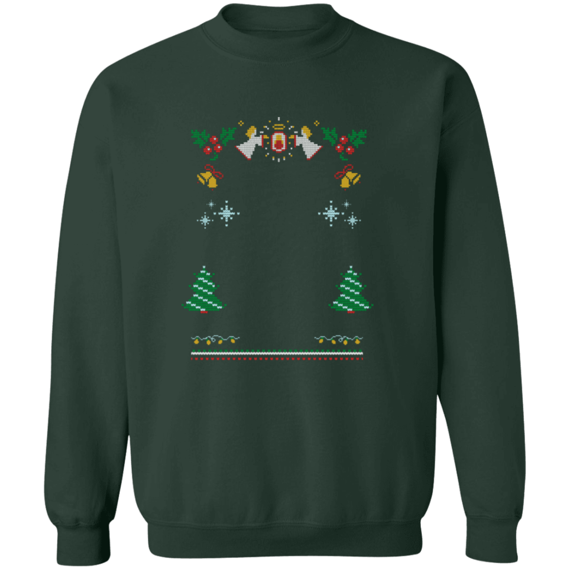 Custom Pet Holiday Sweatshirt - Snow Angels