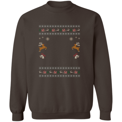 Custom Pet Holiday Sweatshirt - Reindeer Rock