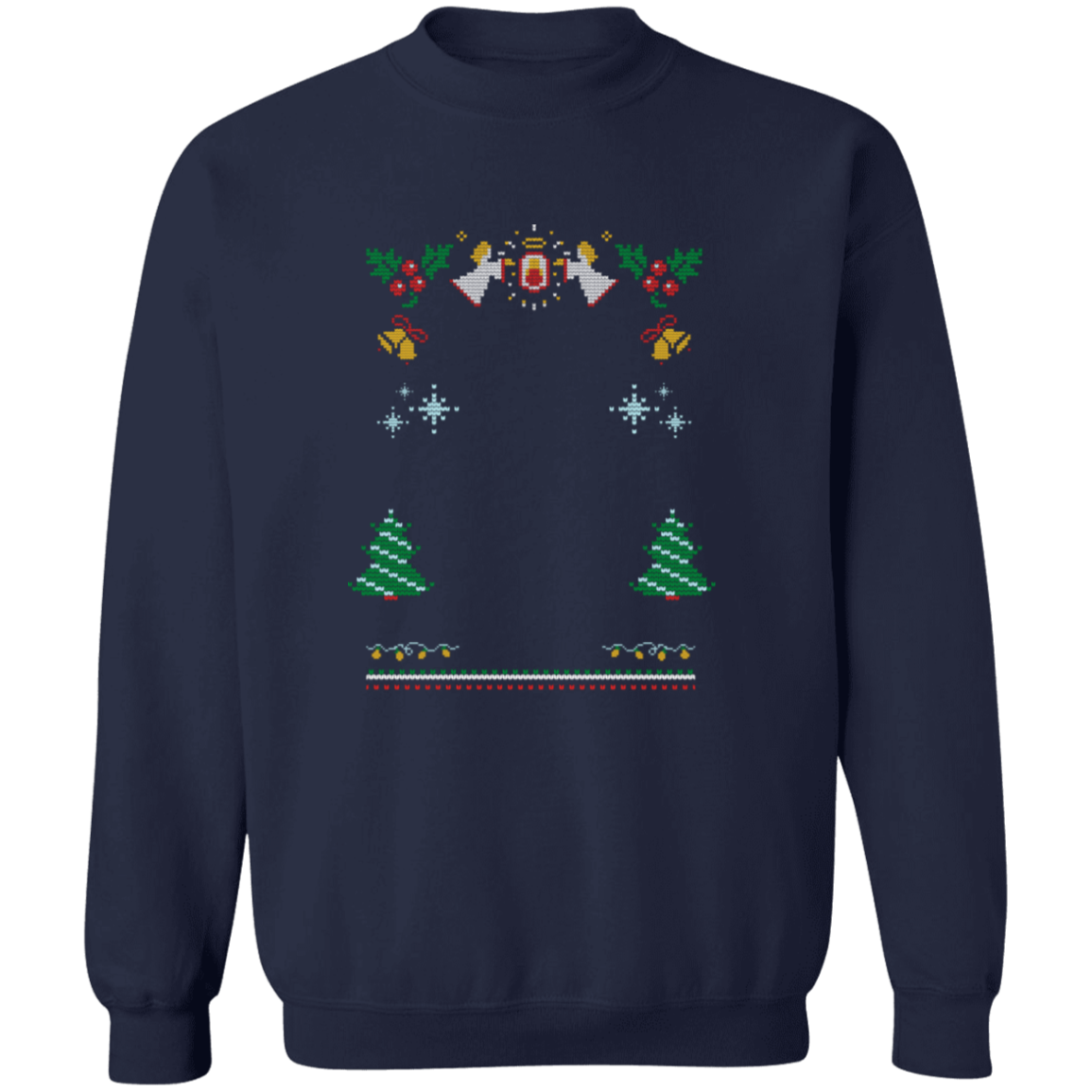 Custom Pet Holiday Sweatshirt - Snow Angels
