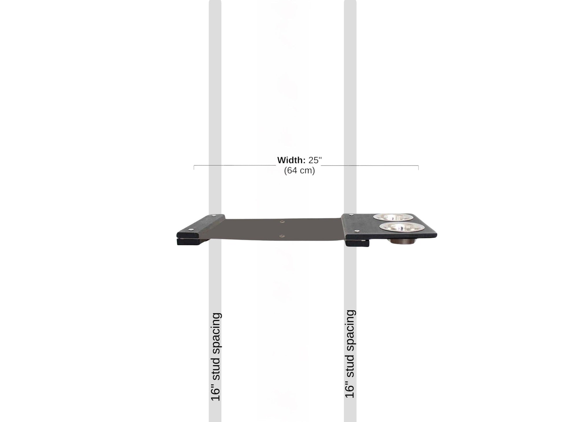 Dog Proof Cat Feeder - Wall-Mounted - Raised