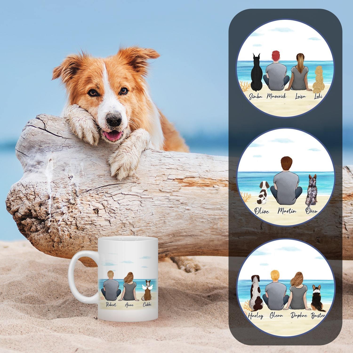 Beach Sand Custom Printed Pet & Owner Coffee Mug