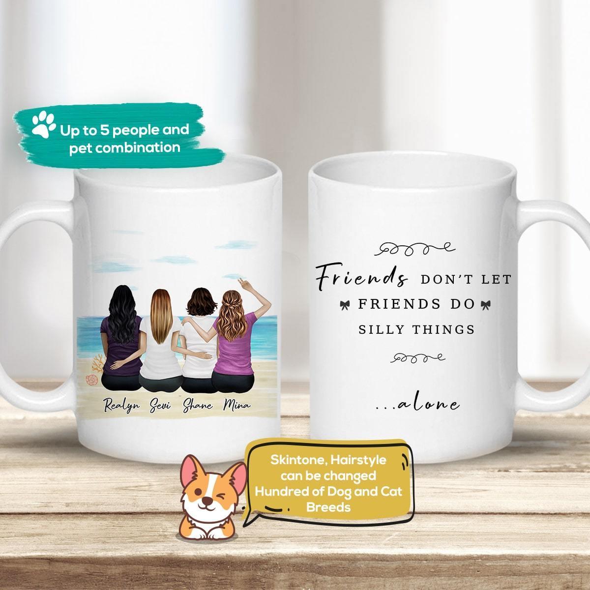 Beach Sand Personalized Best Friend Sister Coffee Mug