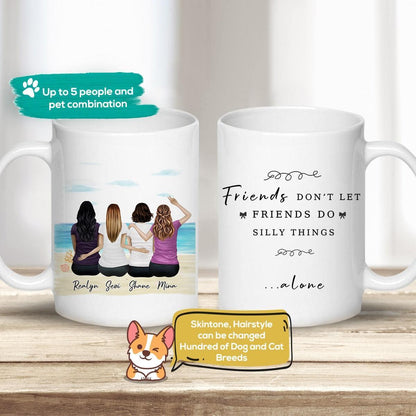 Beach Sand Personalized Best Friend Sister Coffee Mug