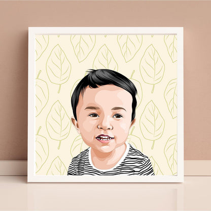 Custom Modern Family Portrait