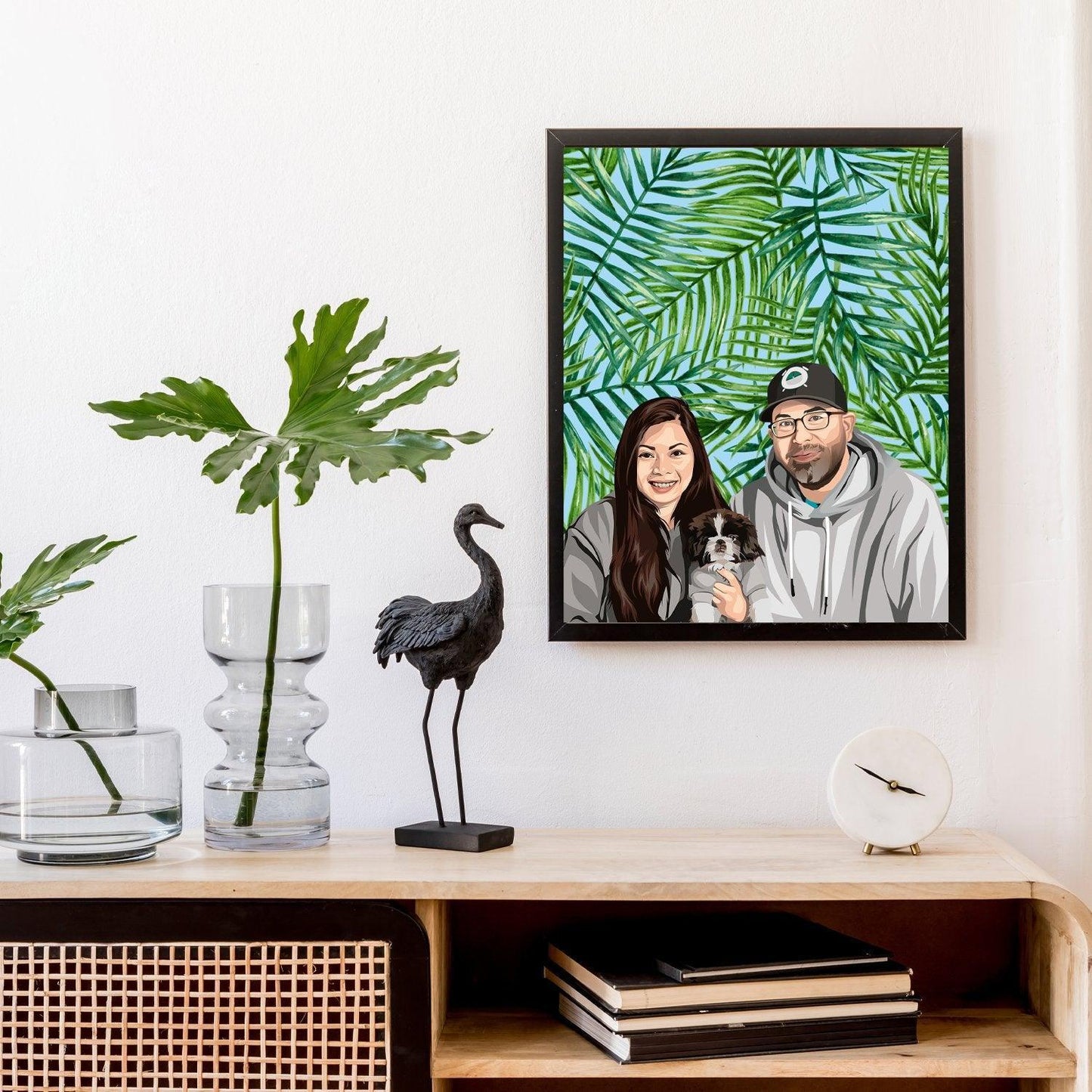Custom Modern Family Portrait