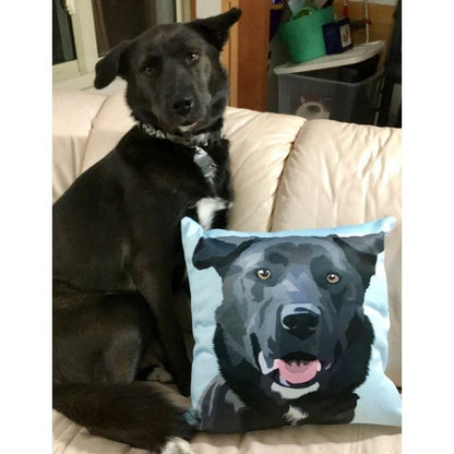 Custom Pet Couch Pillow with Cover