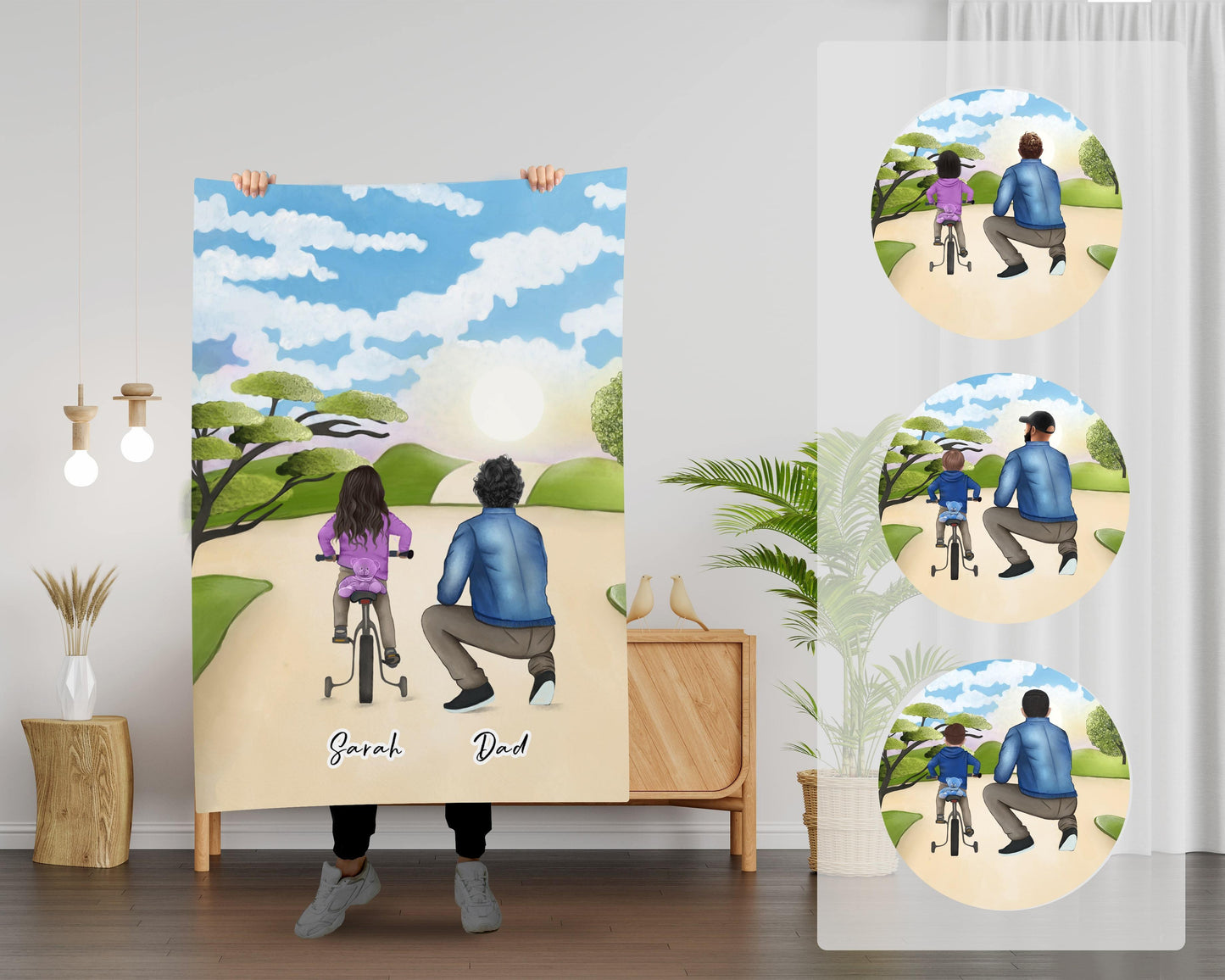 Fathers Day Blanket - Custom Printed