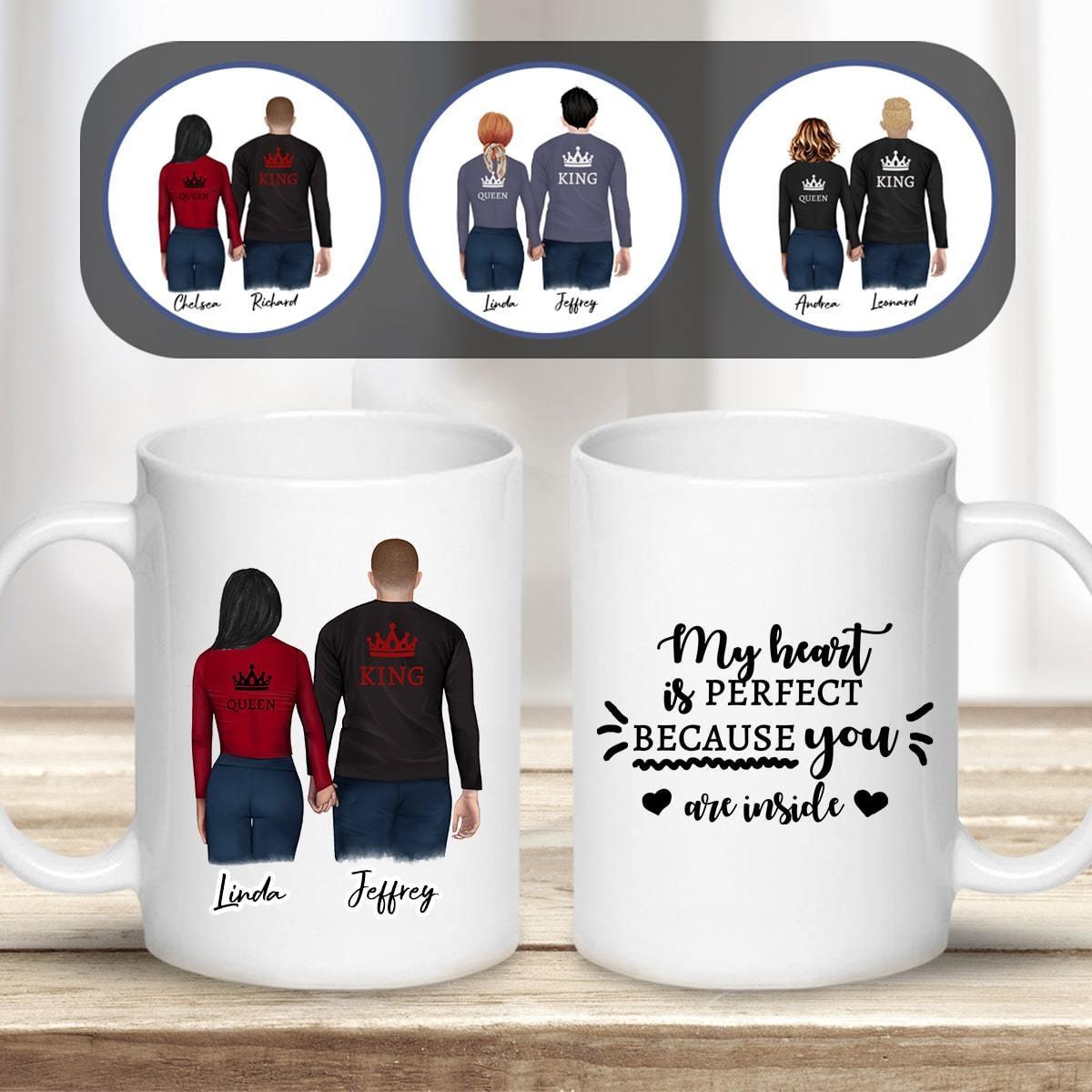 King Queen Couples Mug
