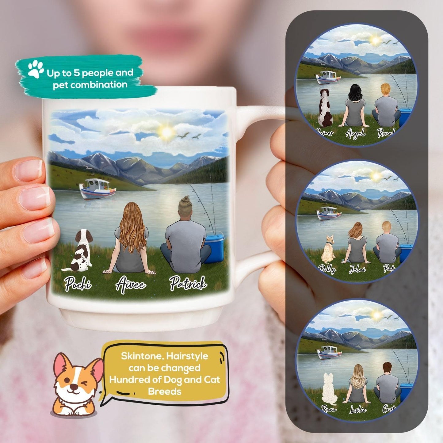 Lake & Mountain Personalized Coffee Mug