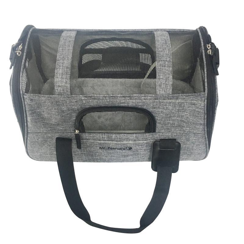 Mr. Peanut's Copper Series Airline Compliant Pet Carrier, Tall Profile Soft Sided Luxury Travel Tote