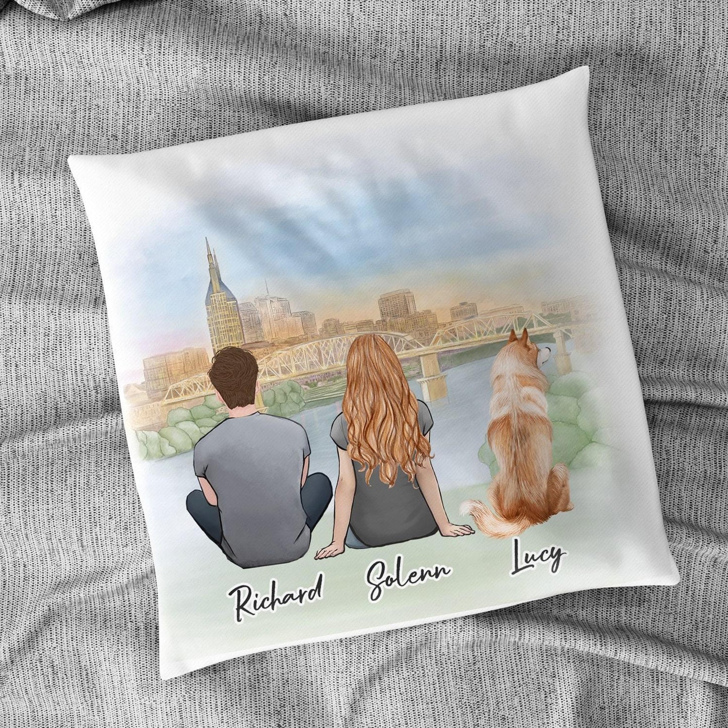 Nashville Personalized Pet & Owner Pillow