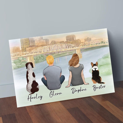 Nashville Personalized Pet & Owner Wrapped Canvas