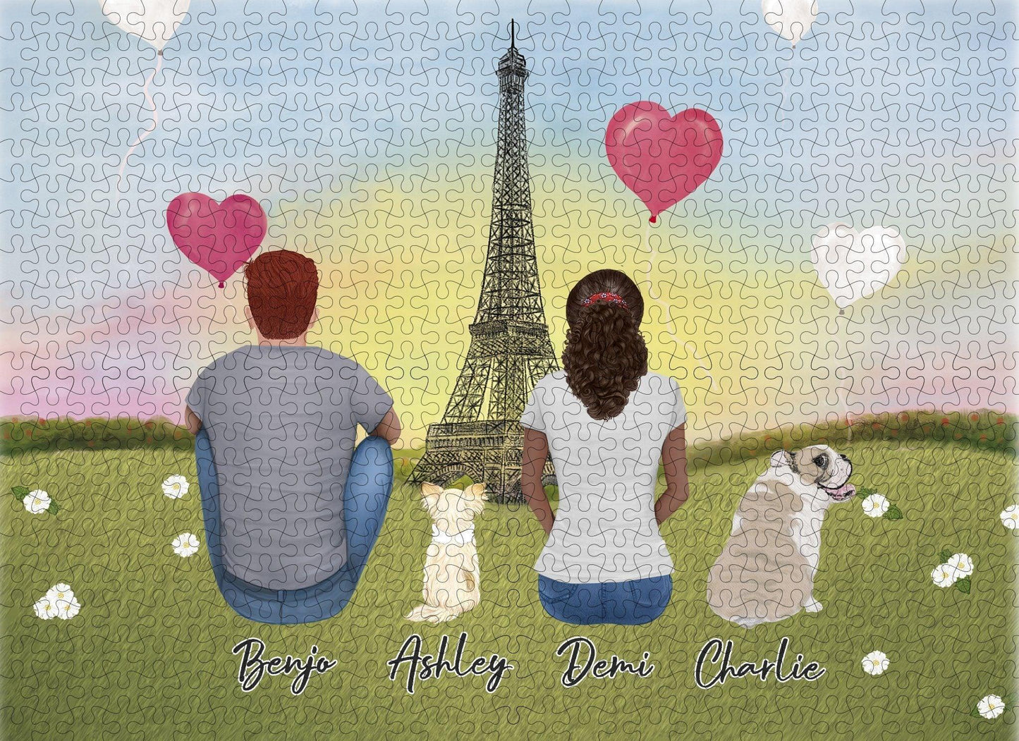 Paris Personalized Pet & Owner Puzzle