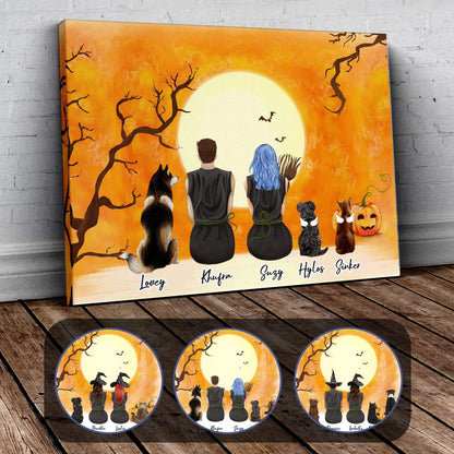 Personalized Halloween Wrapped Canvas