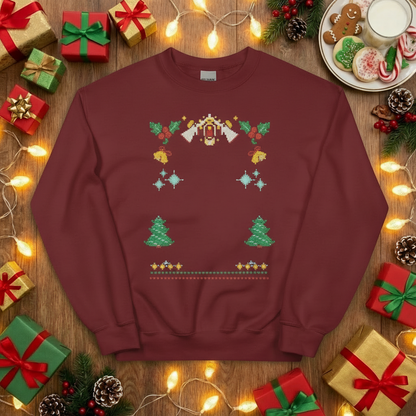 Custom Pet Holiday Sweatshirt - Snow Angels