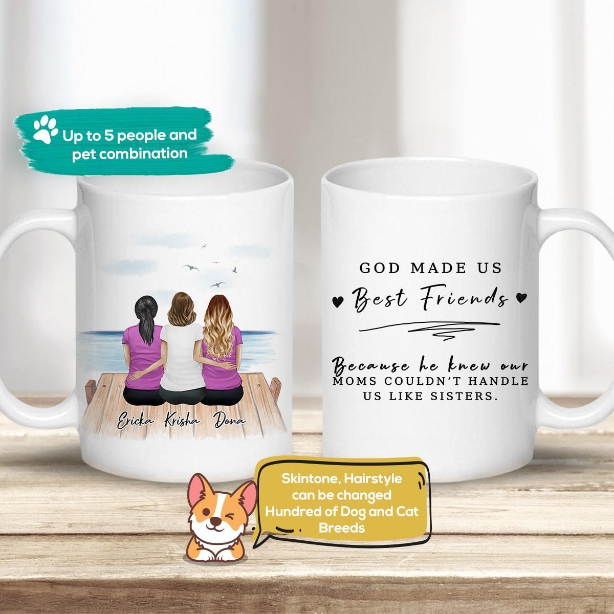 The Dock Personalized Best Friend (Or Sisters) Coffee Mug