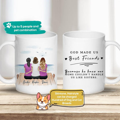 The Dock Personalized Best Friend (Or Sisters) Coffee Mug